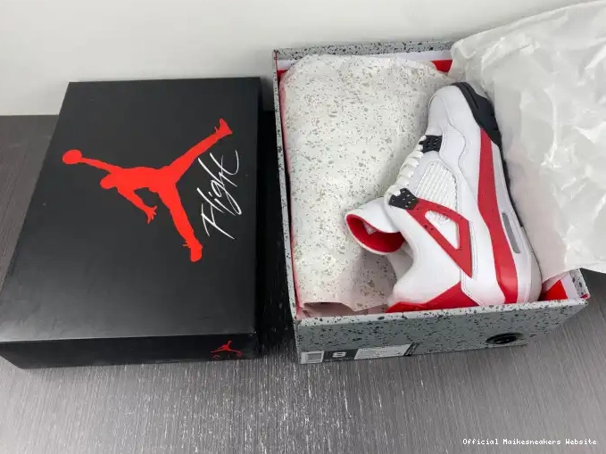 Official Maikesneakers DH6927-161 Jordan Air Cement 4 Red 0505